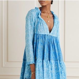 Yvonne S Tiered Ruffled Floral-Print Mini Dress - Size S - NWT